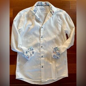 Seven Seas Copenhagen Pure Cotton Non Iron Men’s Shirt Modern Fit SZ Small
